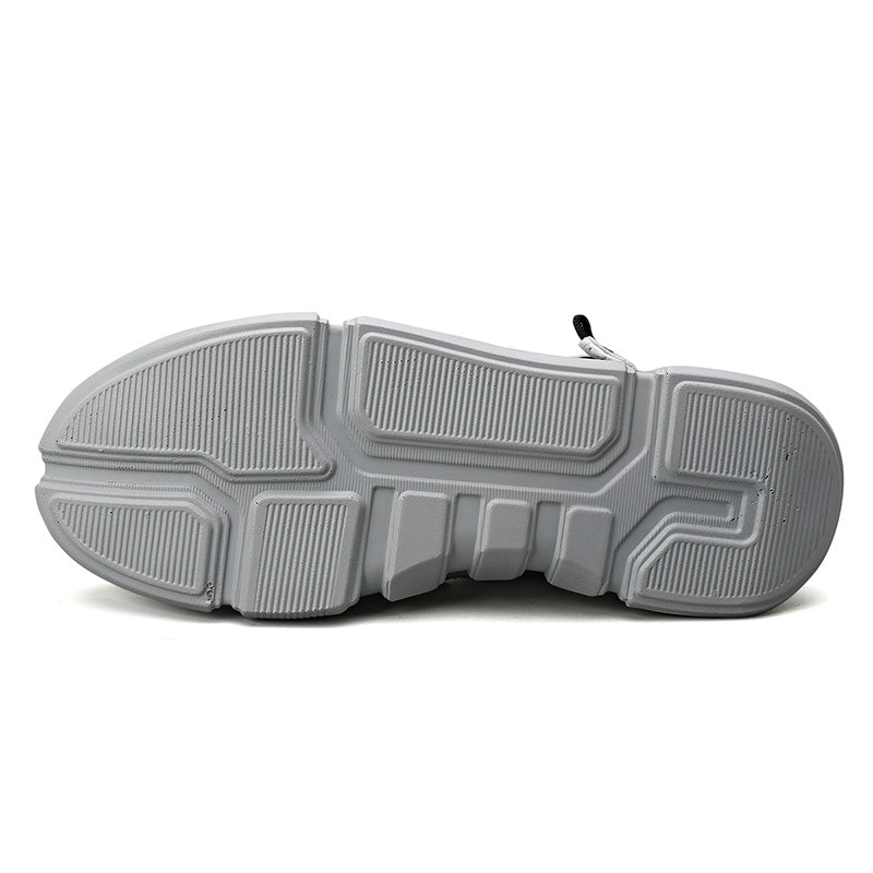 Patchwork Knit Running Sneakers – Cushioned Comfort - Soft Static