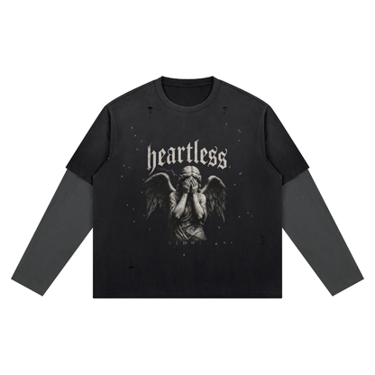 Unisex Vintage Wash Distressed Layer T-Shirt
