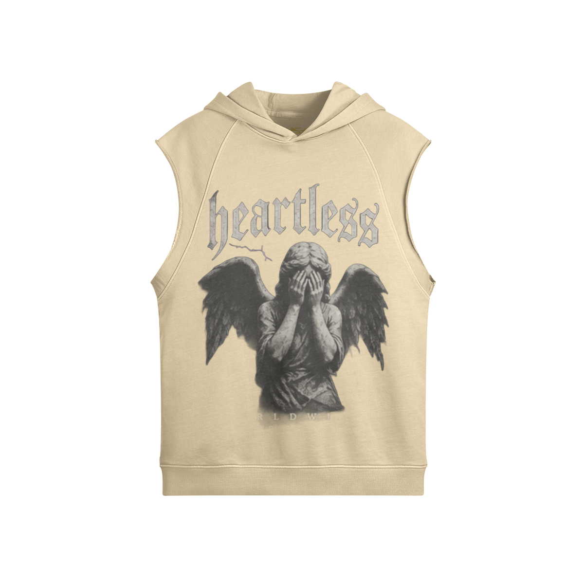 Women’s No Love No Trust Sleeveless Hoodie - Soft Static