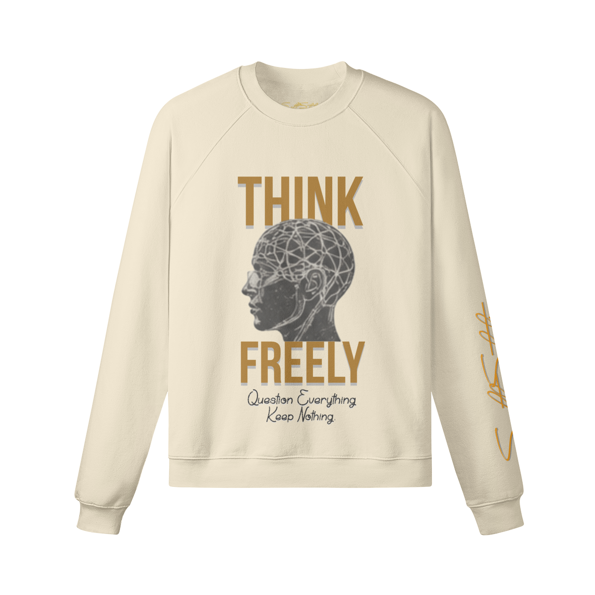 Cozy Fleece Crewneck Pullover – Soft Brushed Interior - Soft Static