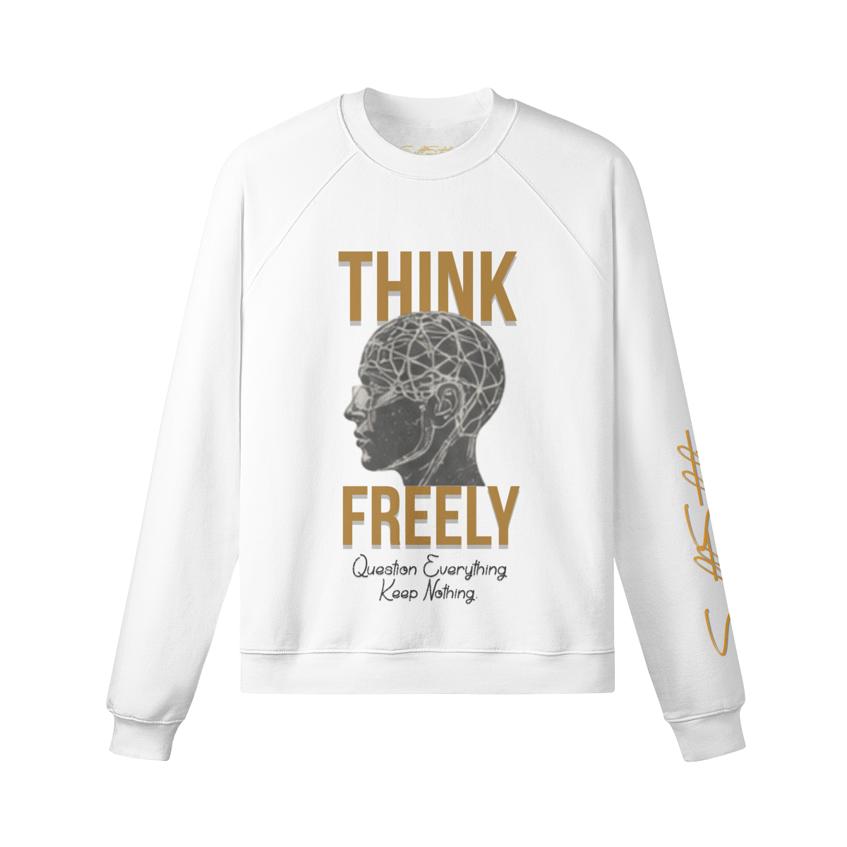 Cozy Fleece Crewneck Pullover – Soft Brushed Interior - Soft Static