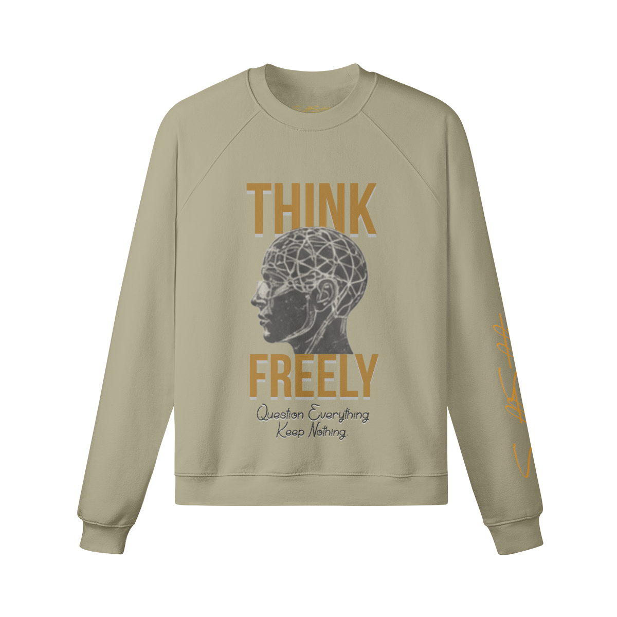 Cozy Fleece Crewneck Pullover – Soft Brushed Interior - Soft Static