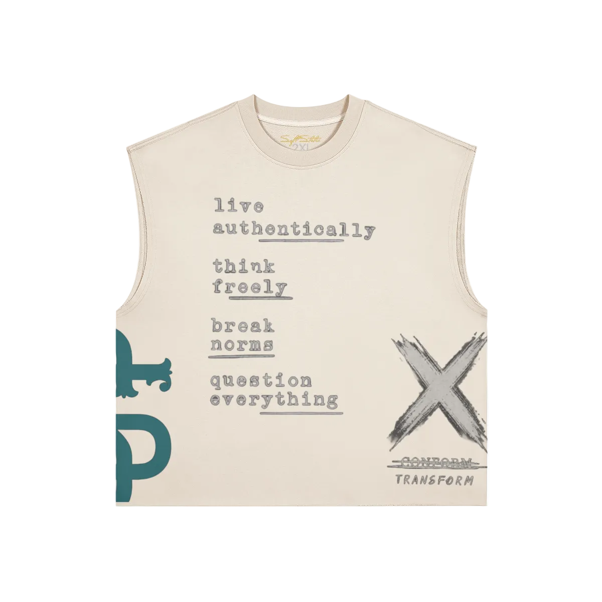 Heavyweight Boxy Tank Top – 380GSM Cotton Streetwear - Soft Static