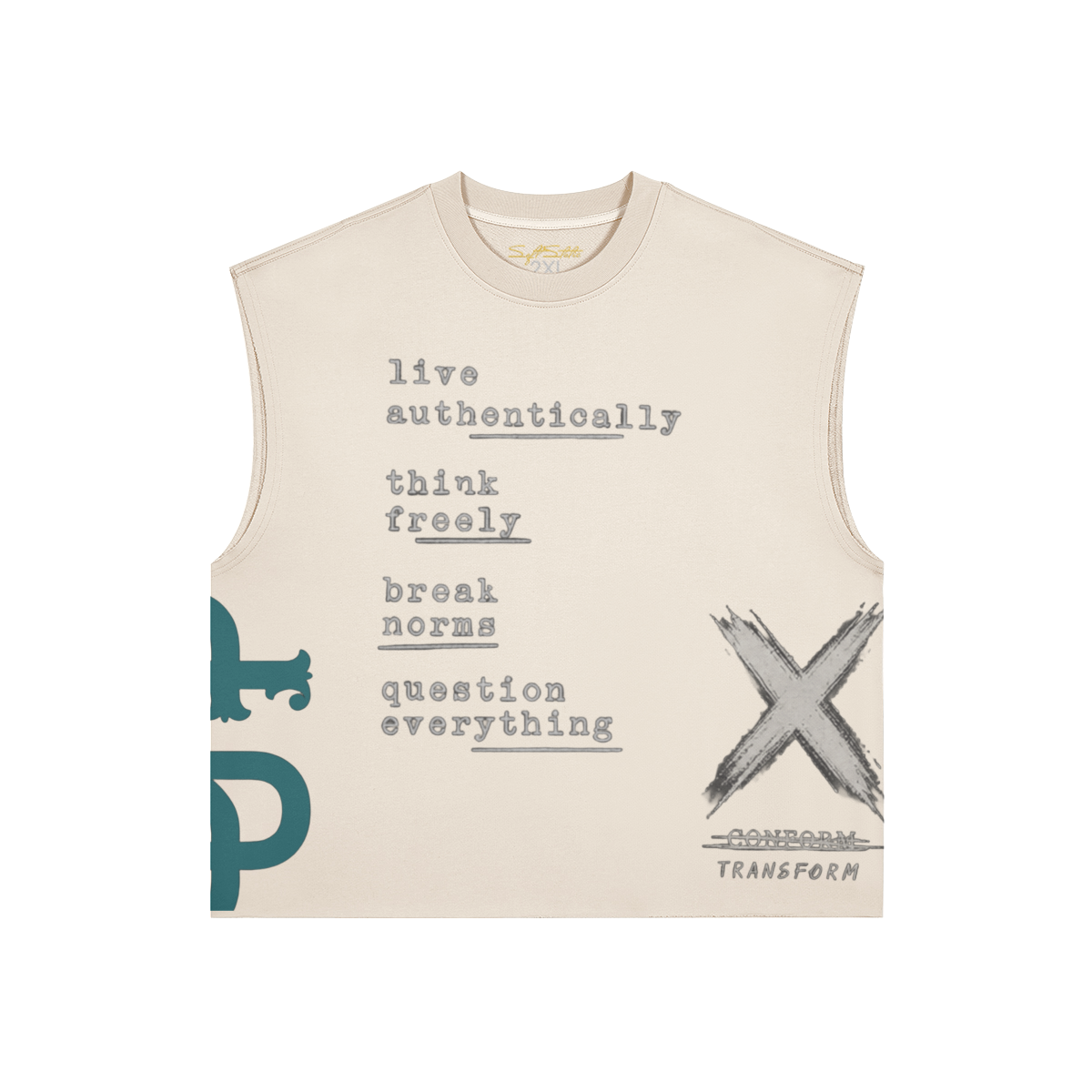 Heavyweight Boxy Tank Top – 380GSM Cotton Streetwear - Soft Static