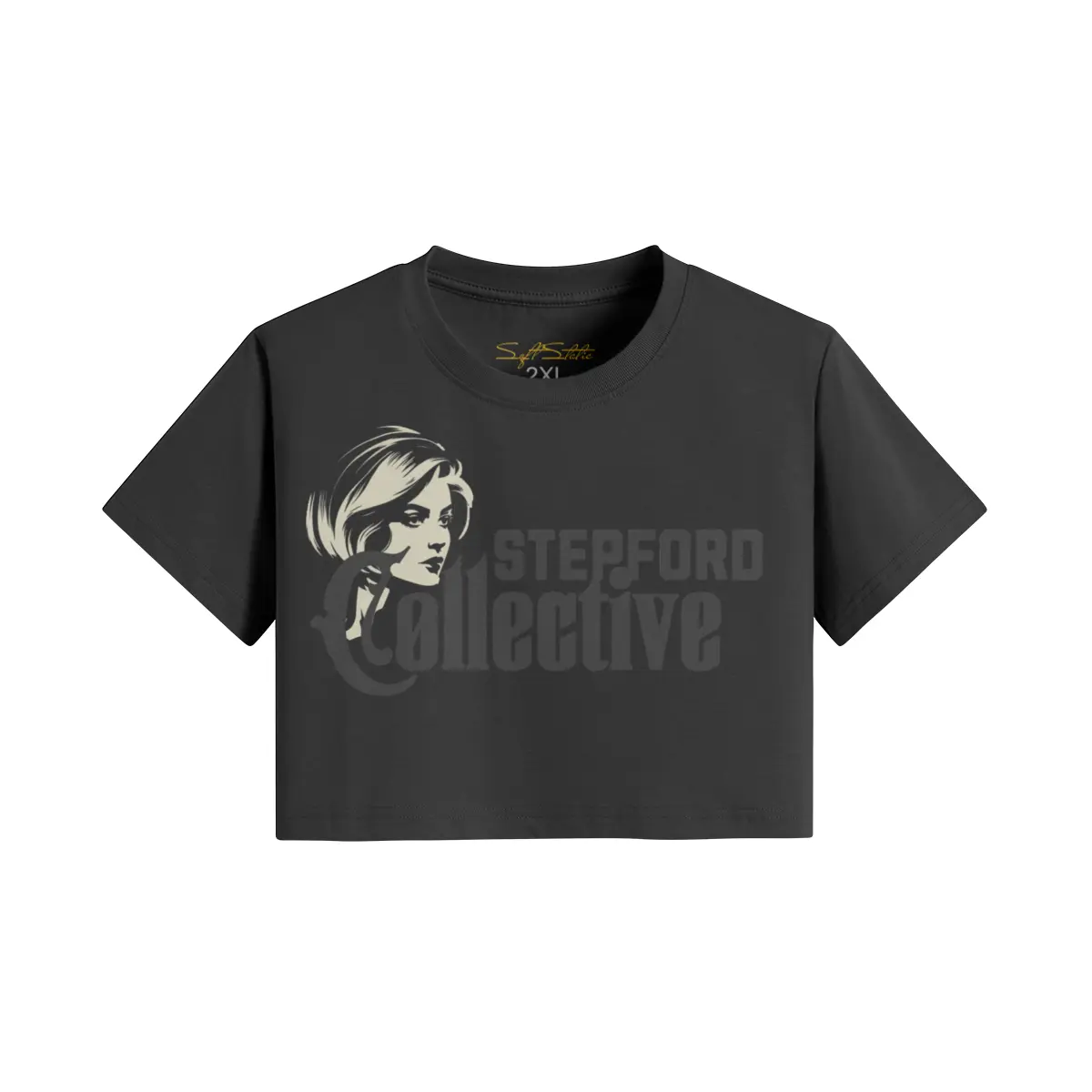 Trendy Cropped Women's Tee - Elevate Your Everyday Style - Soft Static