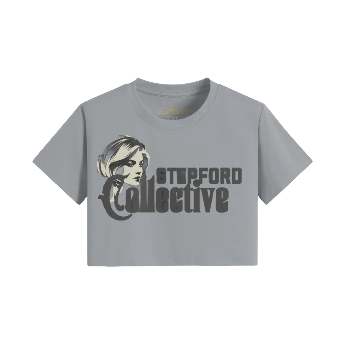 Trendy Cropped Women's Tee - Elevate Your Everyday Style - Soft Static